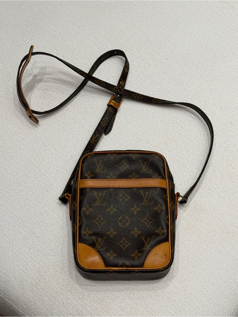 Louis Vuitton Monogram Danube Crossbody Bag in Brown